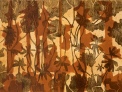 Cynthia Hibbard, Out my Window, Oil-based woodcut, 22x30, Unframed, 2020, $400
